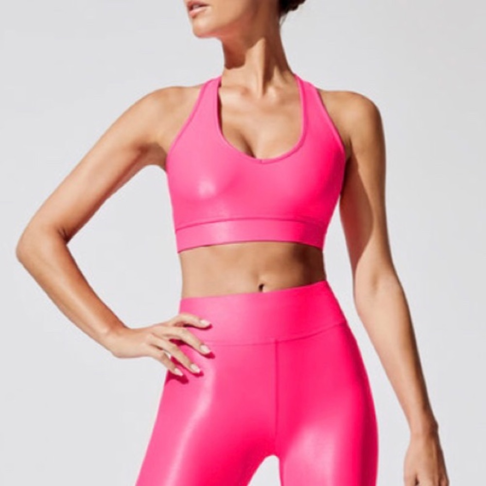 Carbon38 Neon Pink Sports Bra